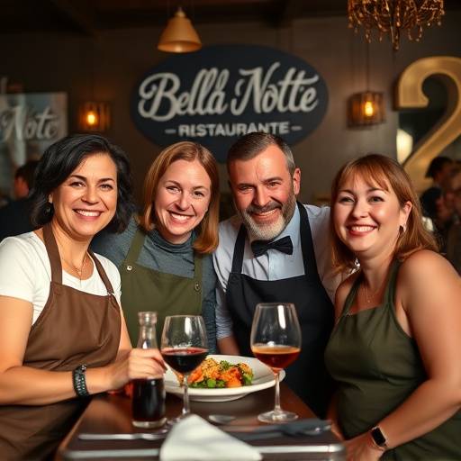 A group photo of the smiling team at Bella Notte Ristorante