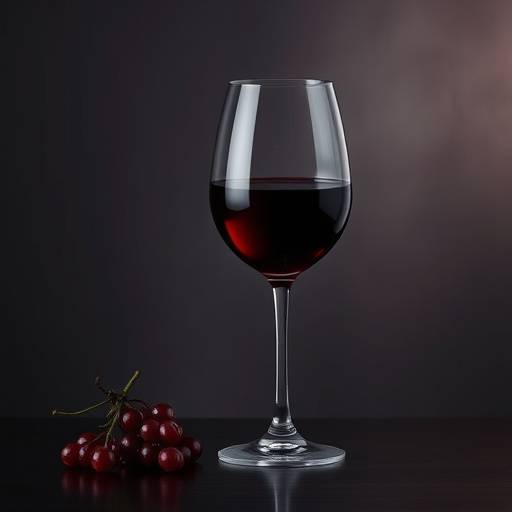 Glass of red wine